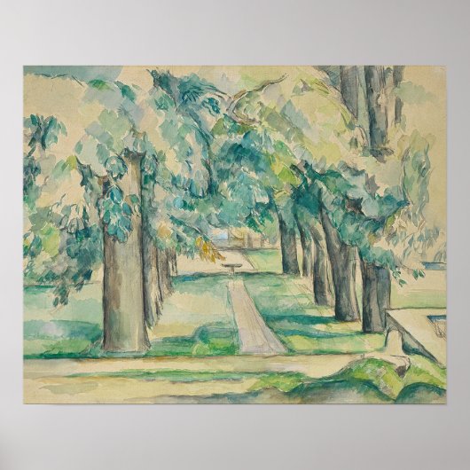 Poster Paul Cezanne - Avenue des châtaigniers (Devant)