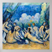 Poster Paul Cezanne - Bathers (Les Grandes Baigneuses) (Devant)