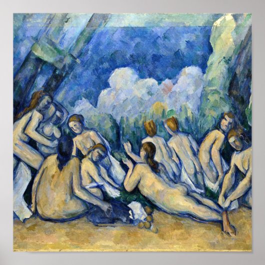 Poster Paul Cezanne - Bathers (Les Grandes Baigneuses) (Devant)