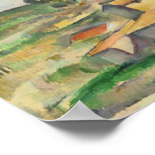 Poster Paul Cezanne - Champs à Bellevue (Coin)