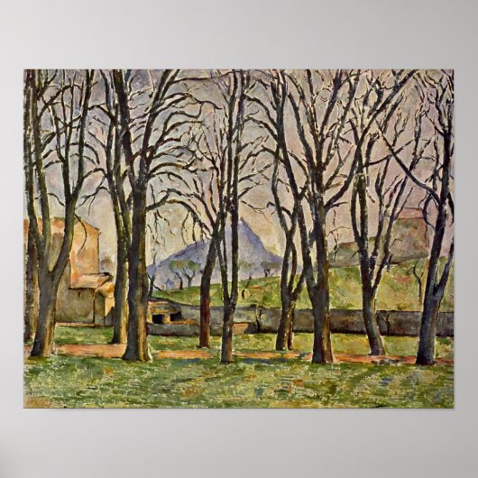 Poster Paul Cezanne - Châtaigniers (Jas de Bouffan) (Devant)