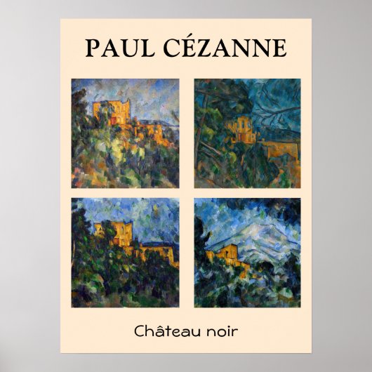 Poster Paul Cezanne - Château Noir Sélection de chefs-d'o (Devant)