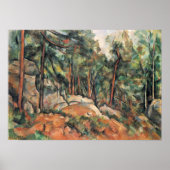 Poster Paul Cezanne - Dans les bois (Devant)