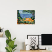 Poster Paul Cezanne - Estaque aux toits rouges (Bureau à domicile)