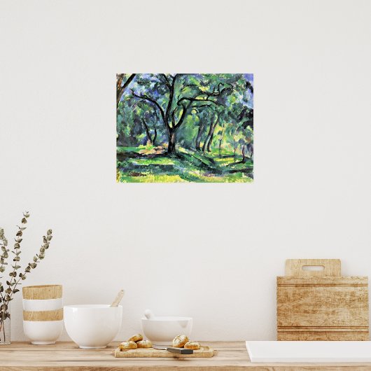 Poster Paul Cezanne - forêt (Cuisine)