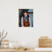 Poster Paul Cezanne - Garçon au gilet rouge (Cuisine)