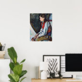 Poster Paul Cezanne - Garçon dans la veste rouge (Bureau à domicile)
