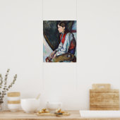 Poster Paul Cezanne - Garçon dans la veste rouge (Cuisine)