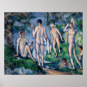 Poster Paul Cezanne - Groupe de baigneurs