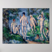 Poster Paul Cezanne - Groupe des Bathères (Devant)