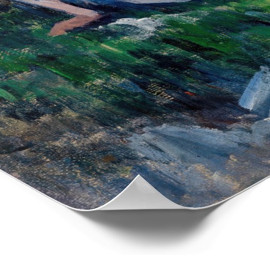 Poster Paul Cezanne - Groupe des Bathères (Coin)