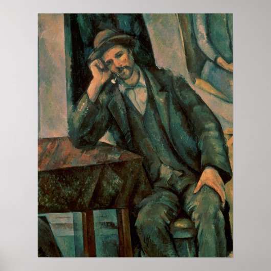 Poster Paul Cezanne | Homme Fumer un tuyau (Devant)