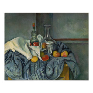 Poster Paul Cezanne   la bouteille de menthe poivrée,