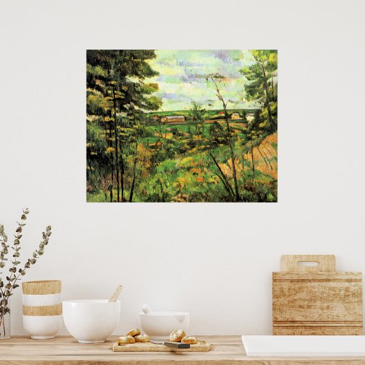 Poster Paul Cezanne, La Vallée de l'Oise, (Cuisine)