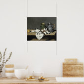Poster Paul Cezanne - La vie morte avec Kettle (Cuisine)