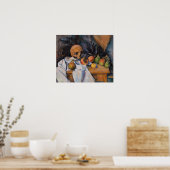 Poster Paul Cezanne - La vie morte avec le crâne (Cuisine)