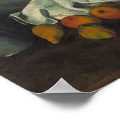Poster Paul Cezanne - Lait canne et pommes (Coin)