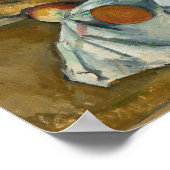 Poster Paul Cezanne - Le panier des pommes (Coin)