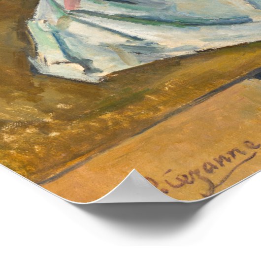 Poster Paul Cezanne - Le panier des pommes (Coin)