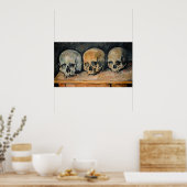 Poster Paul Cezanne - Le Trois Crânes (Cuisine)