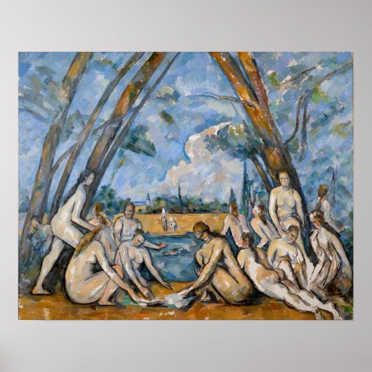 Poster Paul Cezanne - Les Grandes Baigneuses (Devant)