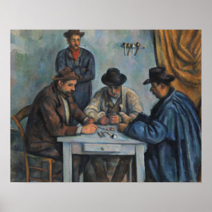 Poster Paul Cezanne   les joueurs de carte