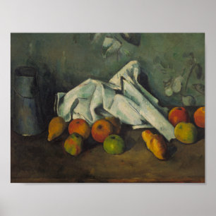 Poster Paul Cezanne - Milk Can and Apples