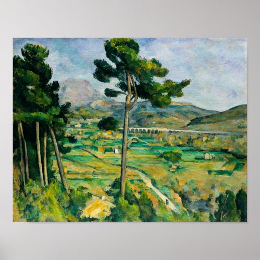 Poster Paul Cezanne. Mont Sainte-Victoire et le Viaduc (Devant)