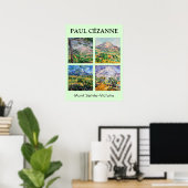 Poster Paul Cezanne - Mont Sainte-Victoire Sélection (Bureau à domicile)