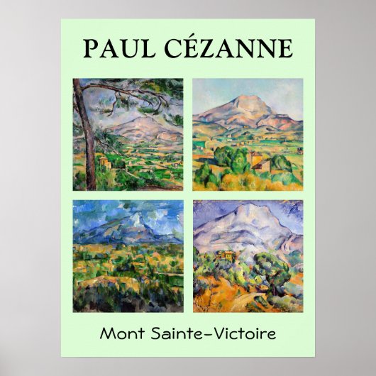 Poster Paul Cezanne - Mont Sainte-Victoire Sélection (Devant)