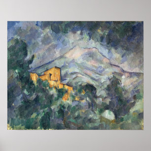 Poster Paul Cezanne   Montagne Sainte-Victoire and the Bl