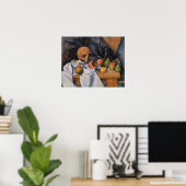 Poster Paul Cezanne - Nature morte à la tête de mort (Bureau à domicile)