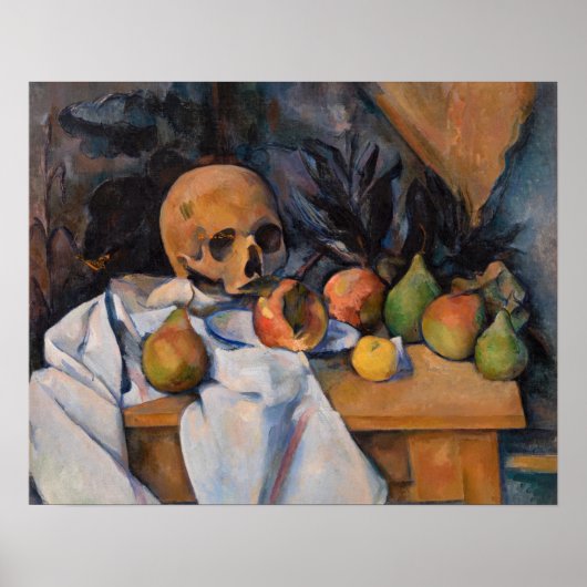 Poster Paul Cezanne - Nature morte à la tête de mort (Devant)