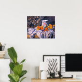 Poster Paul Cezanne - Nature morte avec un rideau (Bureau à domicile)