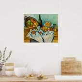 Poster Paul Cezanne Panier de la vie morte française des  (Cuisine)