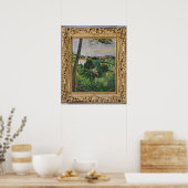 Poster Paul Cezanne | Paysage avec toit rouge ou le pin (Cuisine)