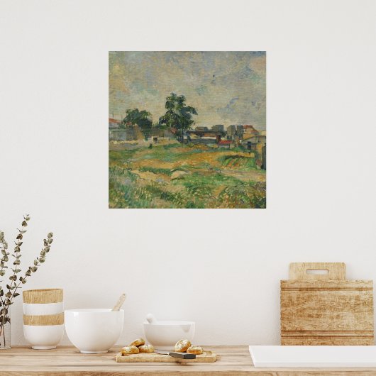 Poster Paul Cezanne - Paysage Proche de Paris (Cuisine)