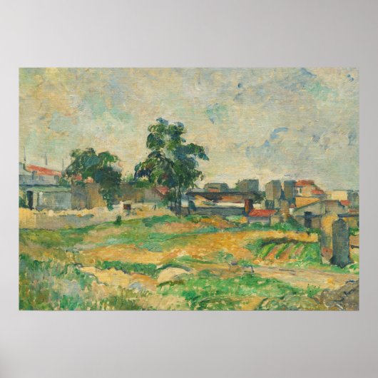 Poster Paul Cezanne | Paysage proche de Paris, c. 1876 (p (Devant)