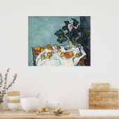 Poster Paul Cézanne Pommes et un pot de primeurs (Cuisine)
