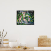 Poster Paul Cezanne - Quatre Bathers (Cuisine)