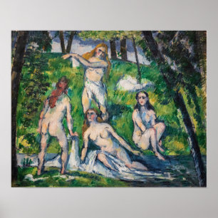 Poster Paul Cezanne - Quatre Bathers