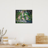 Poster Paul Cezanne - Quatre Bathers (Cuisine)