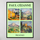 Poster Paul Cezanne - Sélection de chefs-d'oeuvre paysage (Devant)