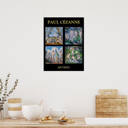 Poster Paul Cezanne - Sélection des chefs-d'oeuvre de Bat (Cuisine)