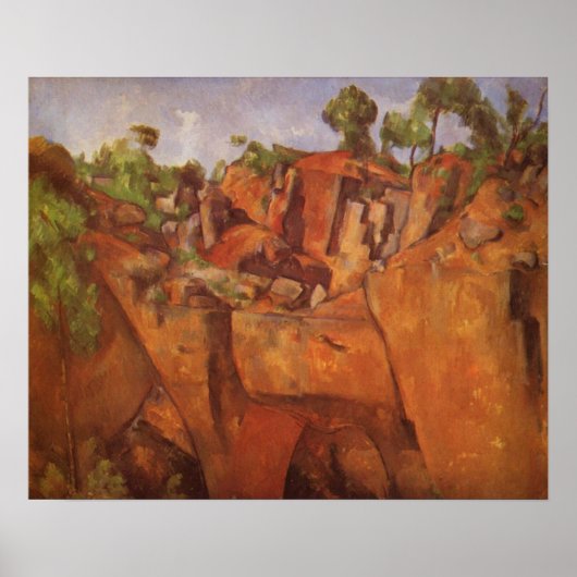 Poster Paul Cezanne Steinbruch Bibemus (Devant)