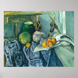 Poster Paul Cezanne Still Life Ginger Jar et Eggplant