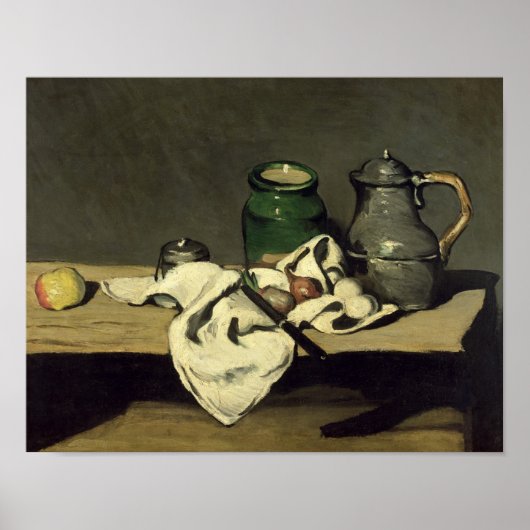 Poster Paul Cezanne | Still Life with a Kettle, c.1869 (Devant)