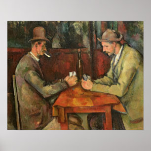 Poster Paul Cezanne   The Card Players, 1893-96