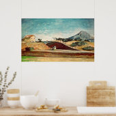 Poster Paul Cezanne | The Railway Cutting, c.1870 (Cuisine)