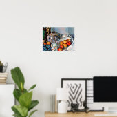 Poster Paul Cezanne - Vie Encore Avec Pommes (Bureau à domicile)